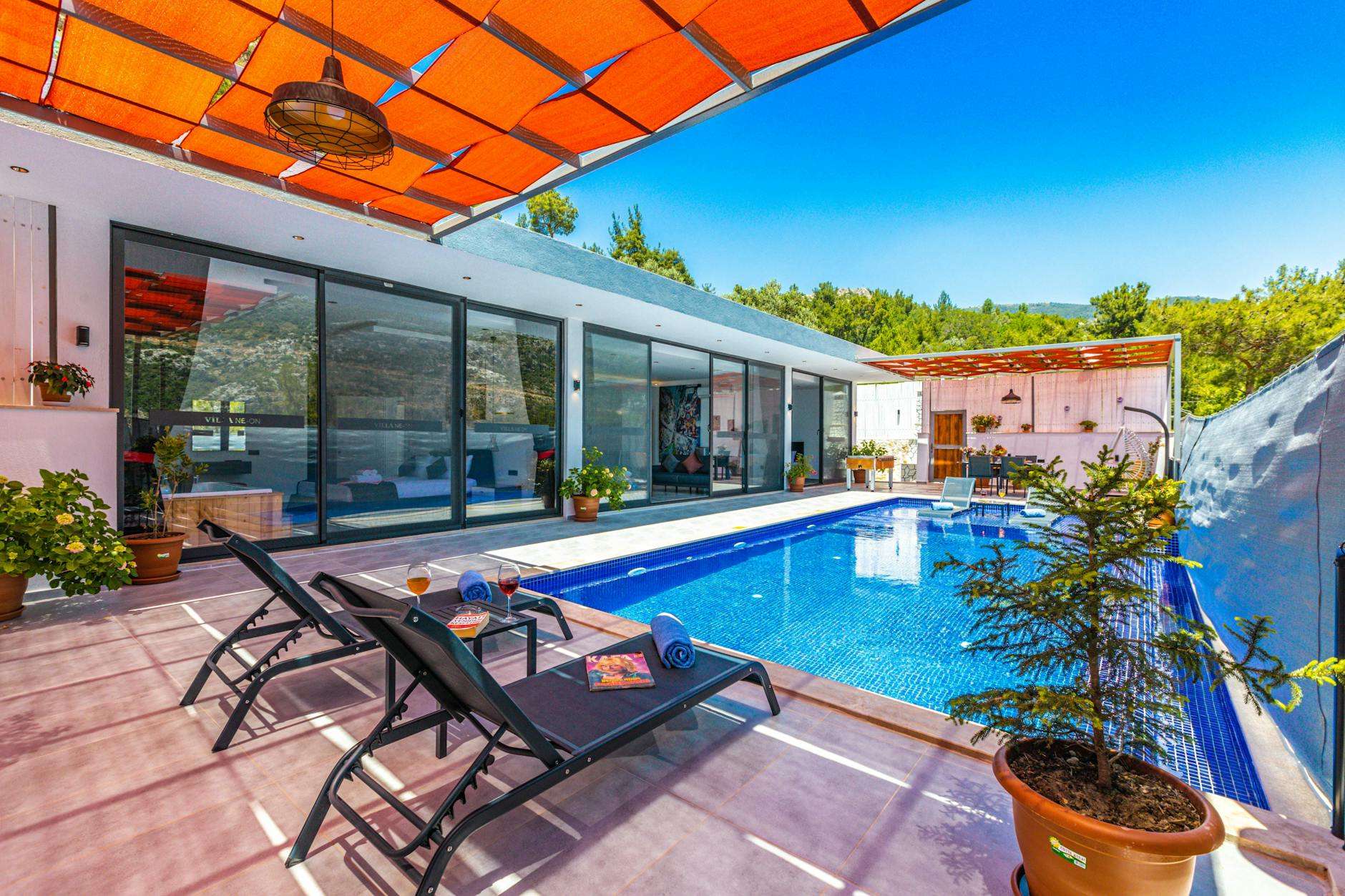 villa neon in kas turkey