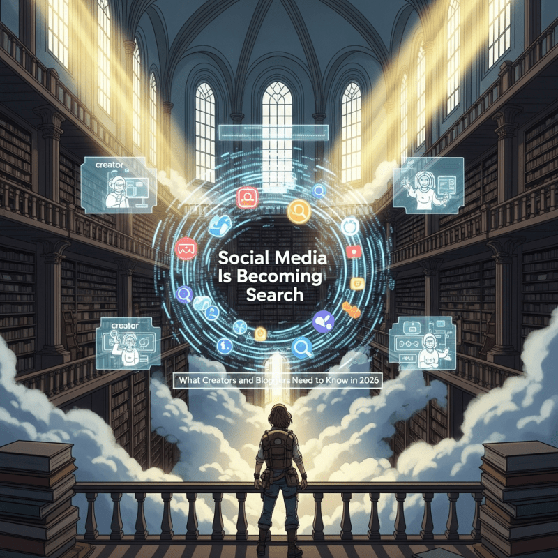 Social Media Is Becoming Search: What Creators and Bloggers Need to Know in 2026