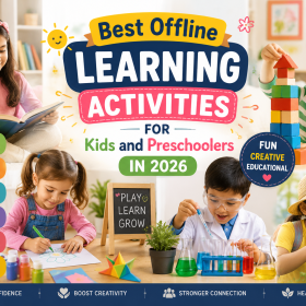 Best Offline Learning Activities for Kids and Preschoolers in 2026