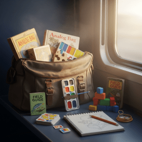 Analog Bag Ideas: Screen-Free Travel Activities for Kids